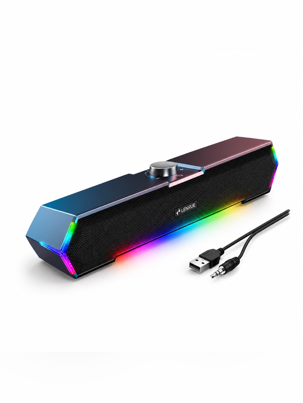 RGB USB Soundbar Speaker - Black